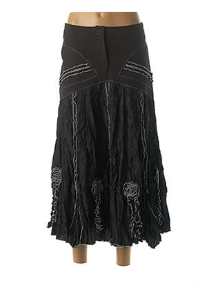 Jupe longue noir FRANSTYLE pour femme
