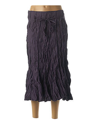 Jupe mi-longue violet FRANSTYLE pour femme