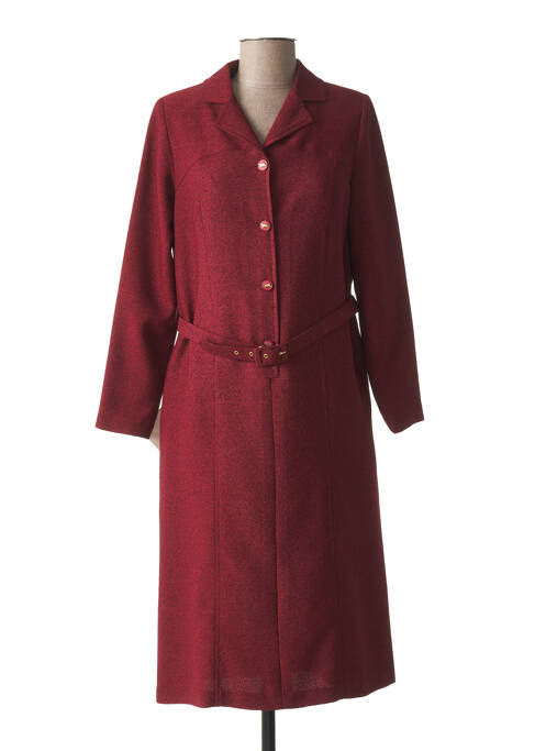 Robe mi-longue rouge COUTUREINE pour femme