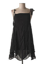 Tunique sans manche tissage crêpe noir O'NEILL femme