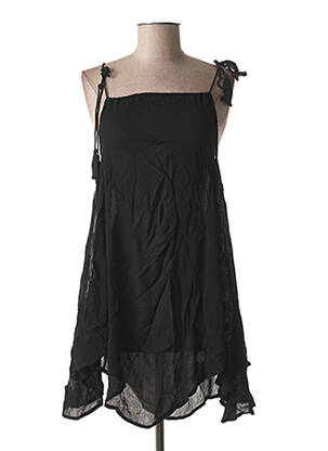 Tunique sans manche tissage crêpe noir O'NEILL femme
