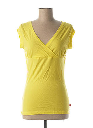 T-shirt jaune FROY & DIND pour femme