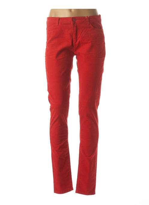 Pantalon slim rouge EDC pour femme