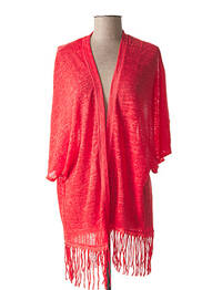 Gilet manches longues col v rouge O'NEILL femme