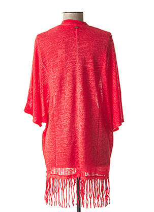Gilet manches longues col v rouge O'NEILL femme