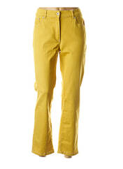 Jeans coupe droite jaune CMK pour femme seconde vue