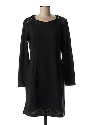 Robe mi-longue noir MASSANA pour femme