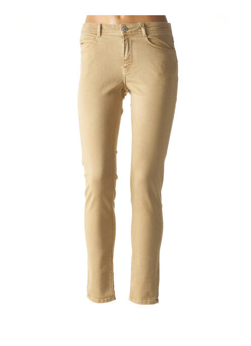Jeans coupe slim beige KANOPE pour femme