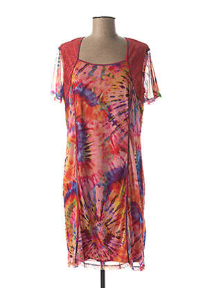 Robe mi-longue rouge GUY DUBOUIS pour femme