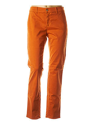 Pantalon slim orange HAPPY pour femme