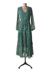 Robe longue vert GOLD&SILVER PARIS pour femme seconde vue