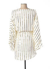 Robe courte blanc GOLD&SILVER PARIS pour femme seconde vue
