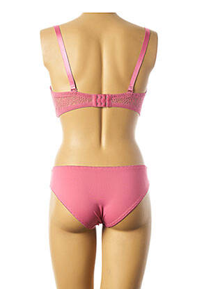 Ensemble lingerie culotte rose HANA femme