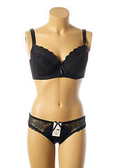 Ensemble lingerie noir HANA pour femme seconde vue