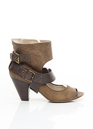 Bottines/boots talon de 7 à 9cm marron SAN MARINA femme
