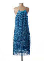 Robe mi-longue bleu LAUREL pour femme seconde vue