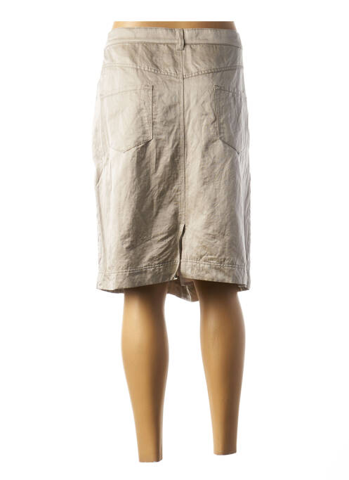 Jupe mi-longue gris FABER pour femme