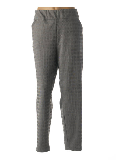 Pantalon droit gris SAINT HILAIRE pour femme