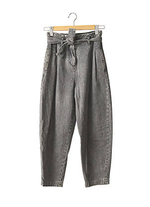 Jeans coupe slim poches taille haute gris WANDERING femme