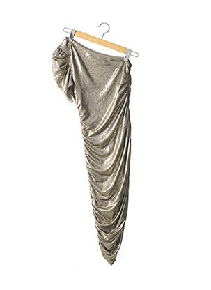 Robe mi-longue sans manche sans manche beige HOUSE OF HARLOW femme