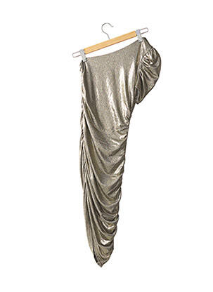 Robe mi-longue sans manche sans manche beige HOUSE OF HARLOW femme