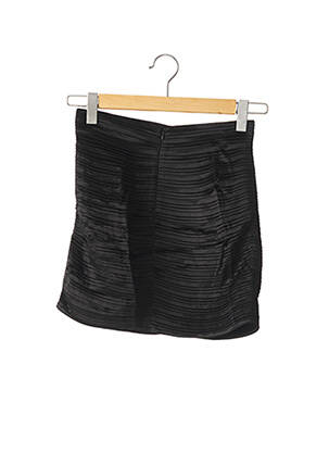 Jupe courte coupe droite noir ZARA femme