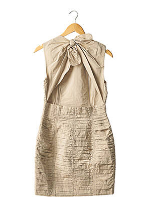 Robe courte sans manche sans manche beige CARVEN femme