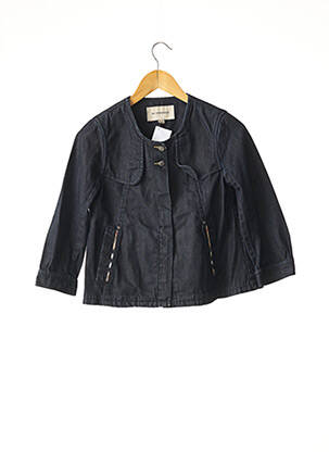 Veste en jean bleu BURBERRY fille
