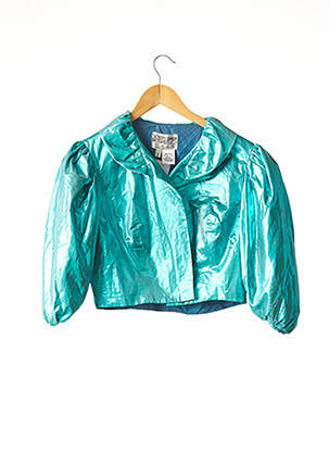 Veste casual coupe droite bleu JOHN CHARLES femme