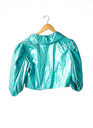Veste casual coupe droite bleu JOHN CHARLES femme
