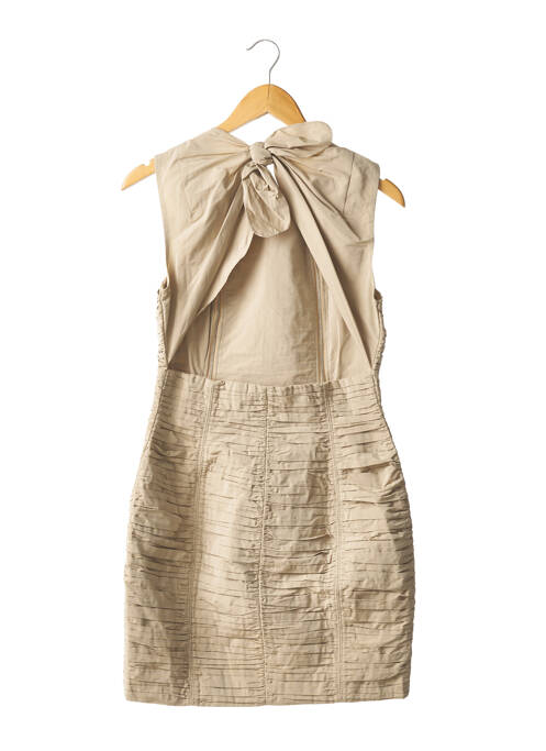 Robe courte sans manche sans manche beige CARVEN femme