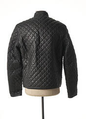 Veste en cuir noir REDSKINS pour homme seconde vue