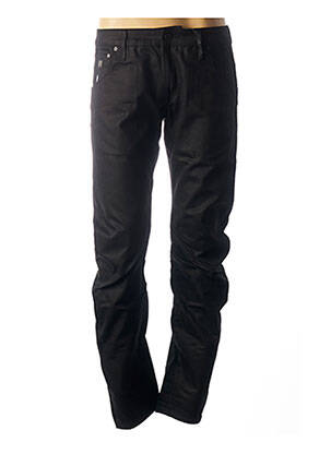 Pantalon slim fermeture zippée sous rabat boutonné taille basse noir G STAR homme