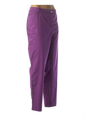 Pantalon droit violet FABER pour femme seconde vue