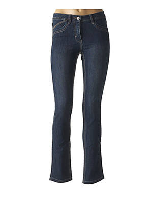 Jeans coupe slim slim taille basse bleu BRANDTEX femme