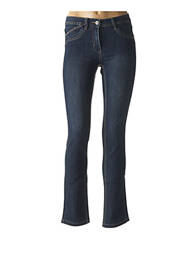 Jeans coupe slim slim taille basse bleu BRANDTEX femme