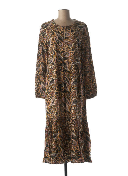 Robe longue marron CREAM pour femme