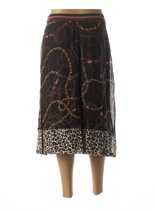 Jupe mi-longue noir CREAM pour femme