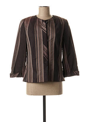 Veste casual epaulette marron ATIKA femme