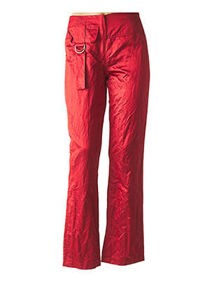 Pantalon droit taille normale taille normale rouge AIRFIELD femme