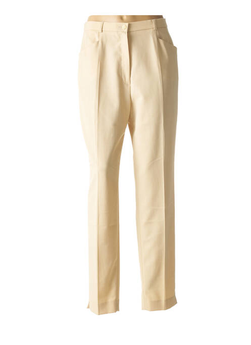 Pantalon droit beige BRUNO SAINT HILAIRE pour femme