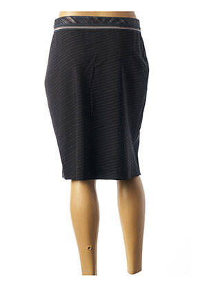 Jupe mi-longue stretch noir BLEU BLANC ROUGE femme