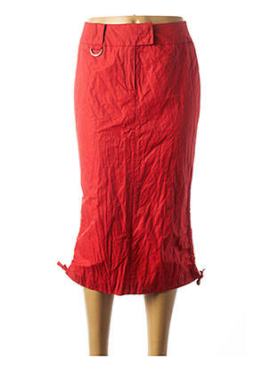 Jupe mi-longue rouge AIRFIELD pour femme