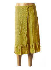 Jupe mi-longue jaune LEON & HARPER pour femme seconde vue