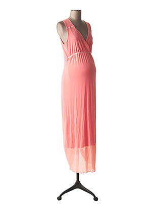 Robe maternité stretch rose NINA BELLY femme