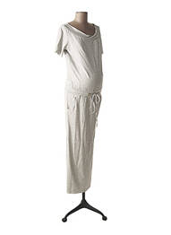 Robe maternité col rond gris 9 FASHION femme