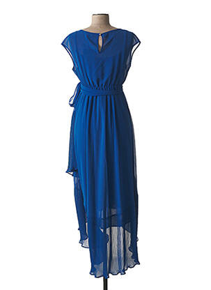 Robe longue sans manche sans manche bleu ATTESA femme