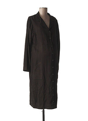 Robe maternité stretch marron FRAGILE femme