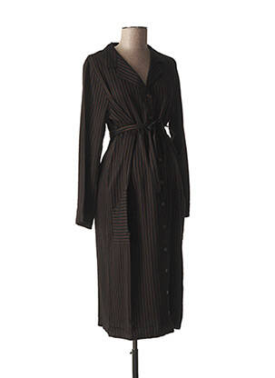 Robe maternité stretch marron FRAGILE femme