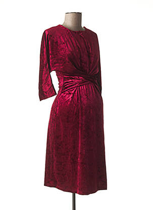 Robe maternité stretch rouge FRAGILE femme